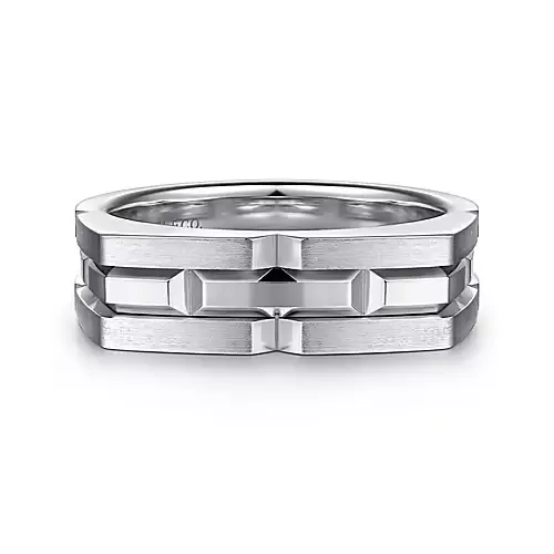 Gabriel & Co. Sterling  Silver Men's Ring