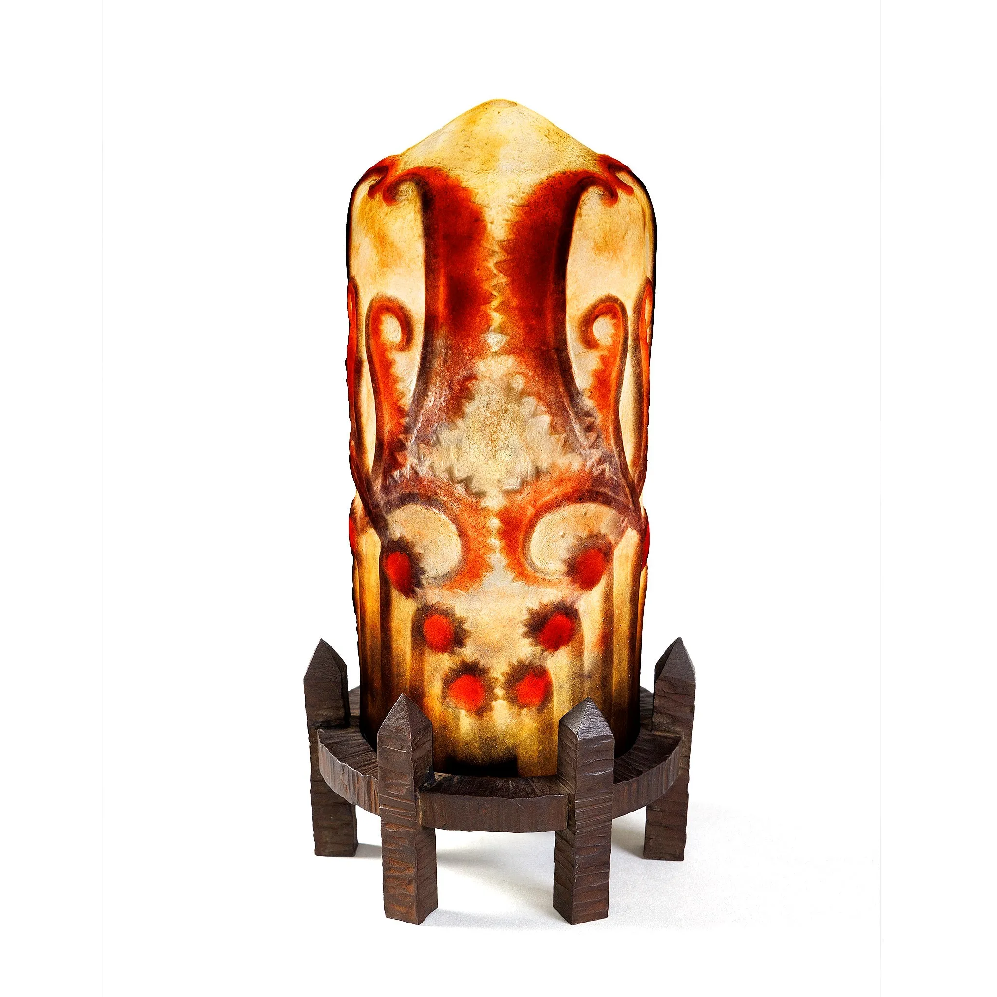 Gabriel Argy-Rousseau Pâte de Verre "Chardon indien" Night Light