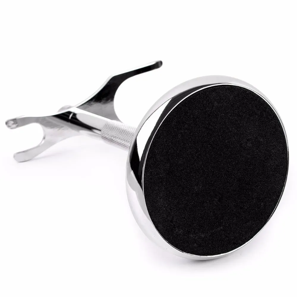 Genova Stainless Steel Shaving Brush & Safety Razor Stand