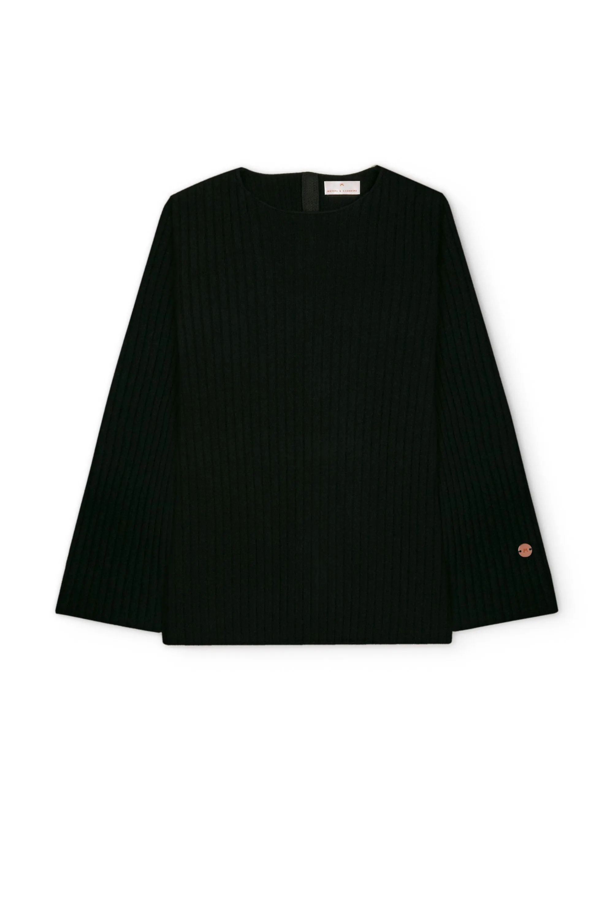 Get Set Oversized Ribbed Cashmere Sweater - Black