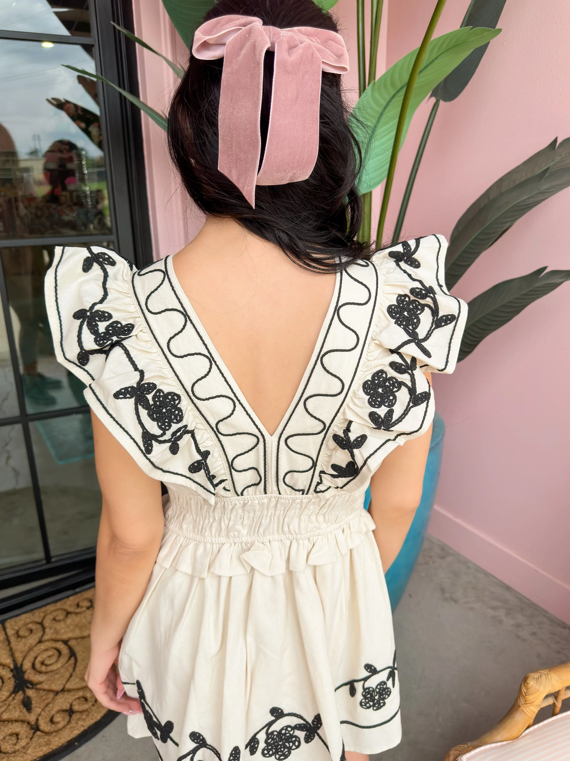 Glamfox - Amelia Embroidered Dress