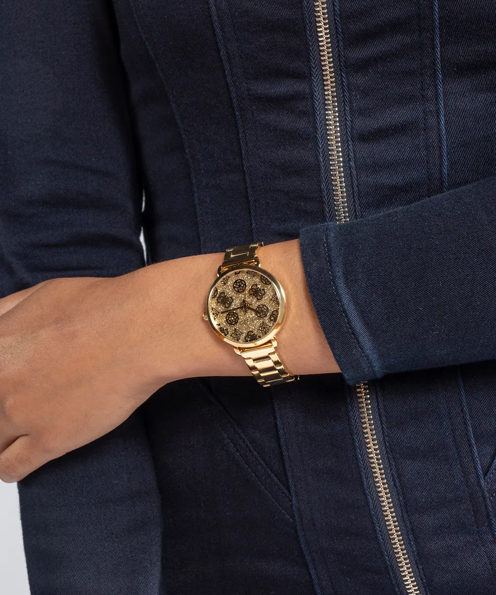 GUESS Ladies Gold Tone Analog Watch