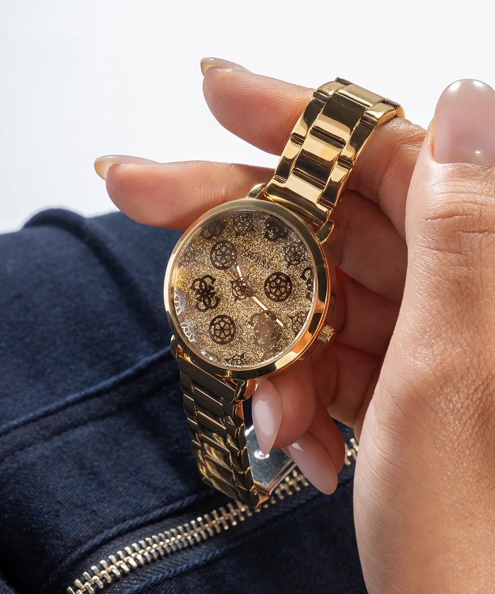 GUESS Ladies Gold Tone Analog Watch