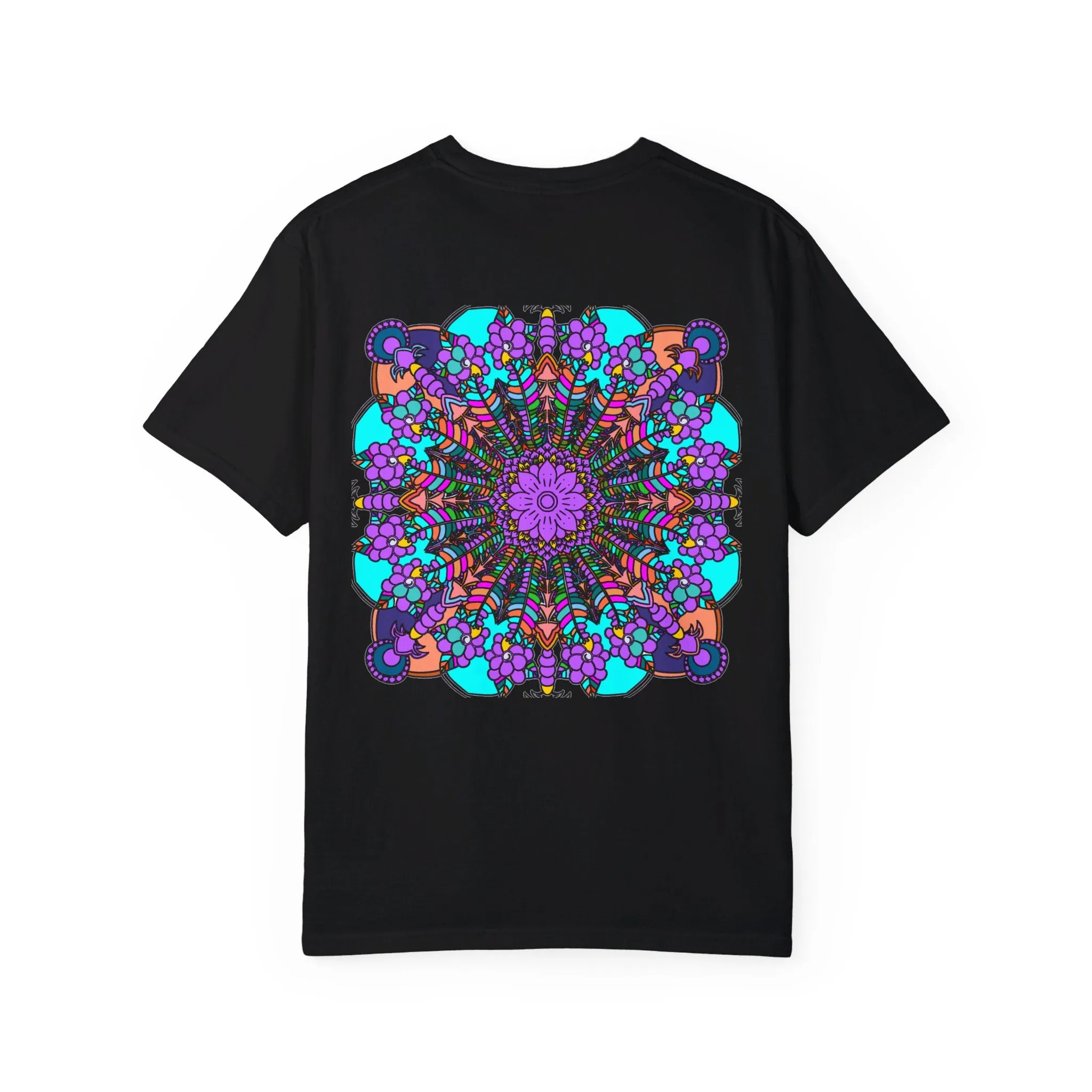 Handmade Mandala Design T-Shirt - 100% Ring-Spun Cotton