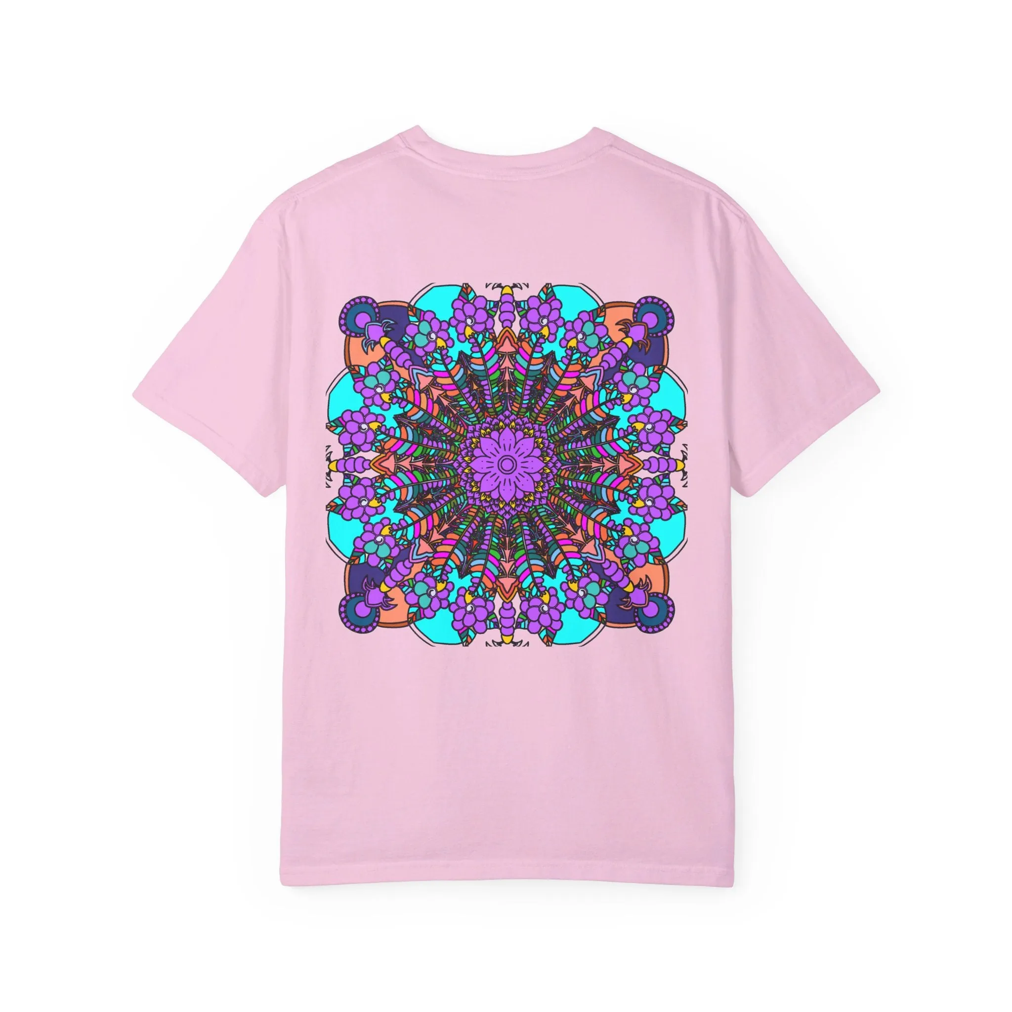 Handmade Mandala Design T-Shirt - 100% Ring-Spun Cotton
