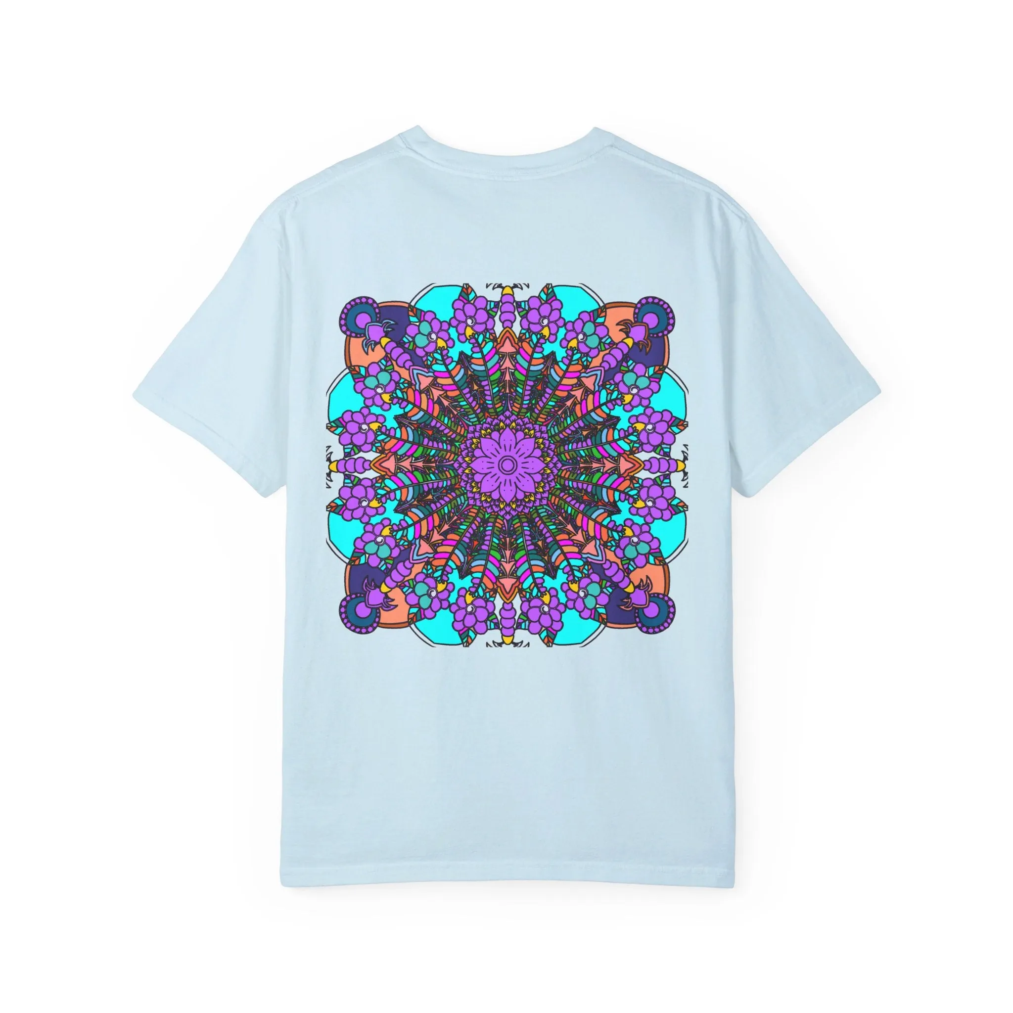 Handmade Mandala Design T-Shirt - 100% Ring-Spun Cotton
