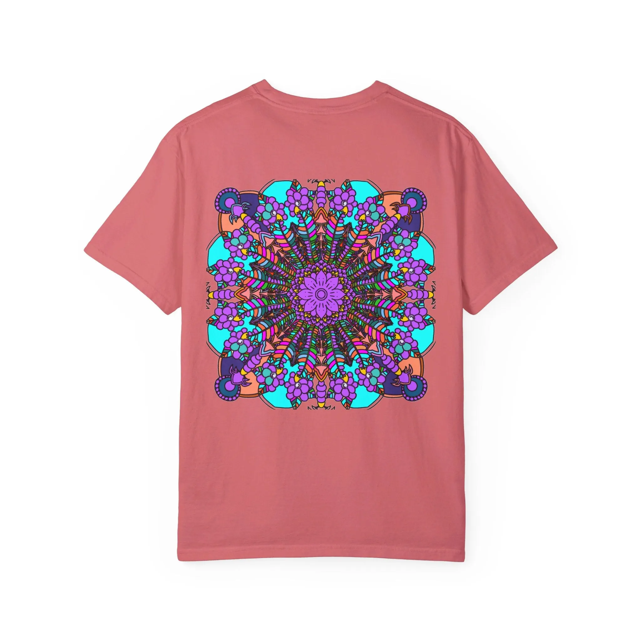 Handmade Mandala Design T-Shirt - 100% Ring-Spun Cotton