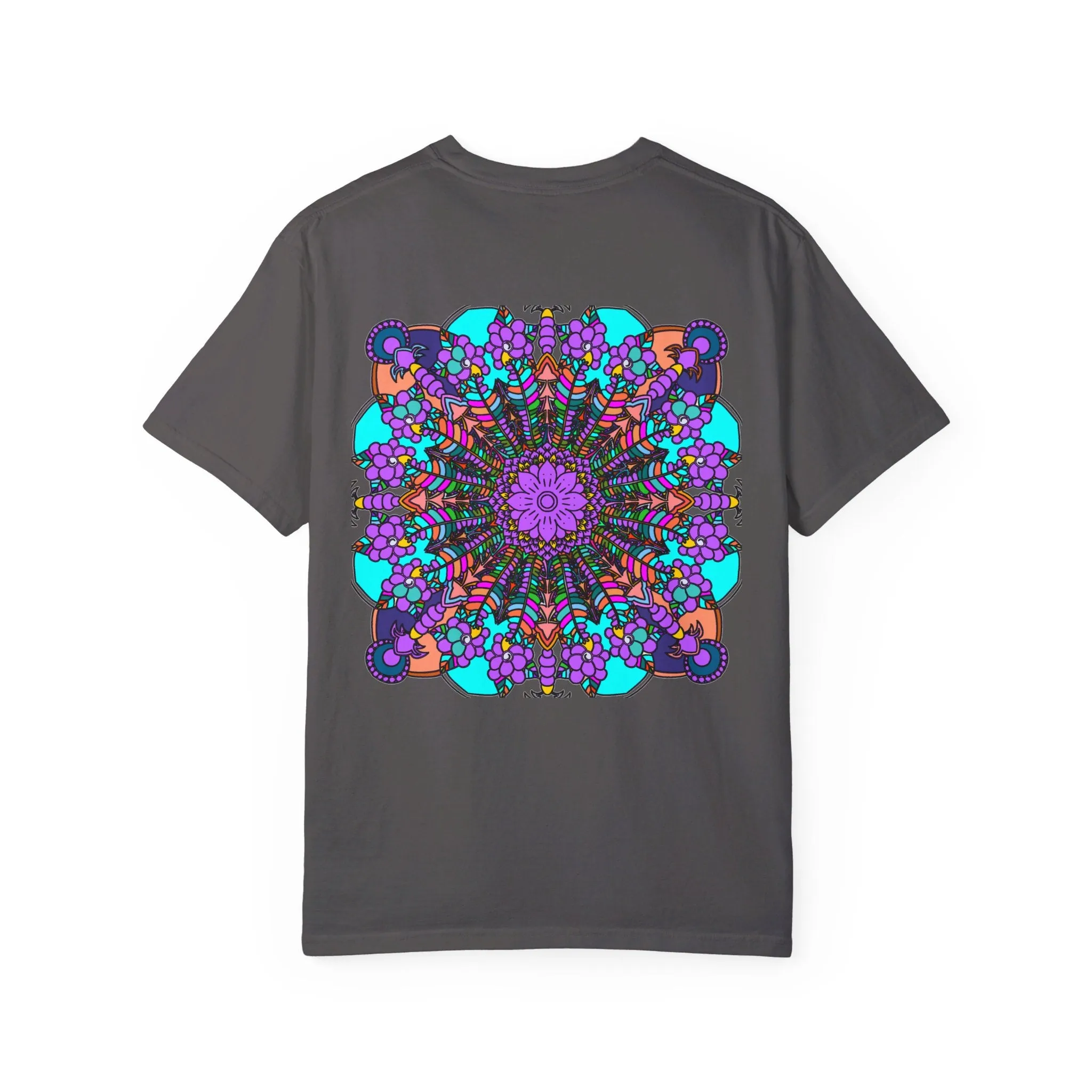 Handmade Mandala Design T-Shirt - 100% Ring-Spun Cotton