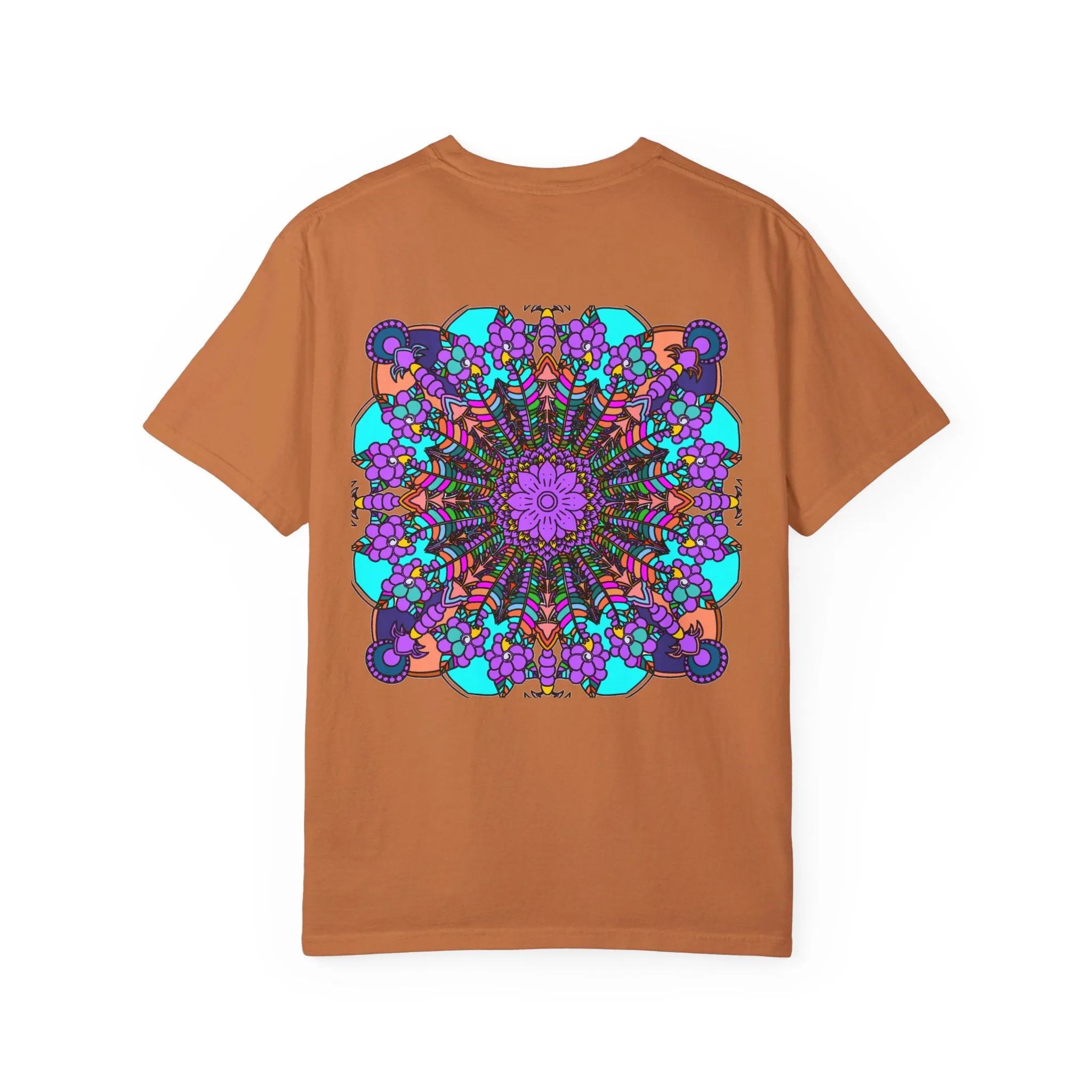 Handmade Mandala Design T-Shirt - 100% Ring-Spun Cotton