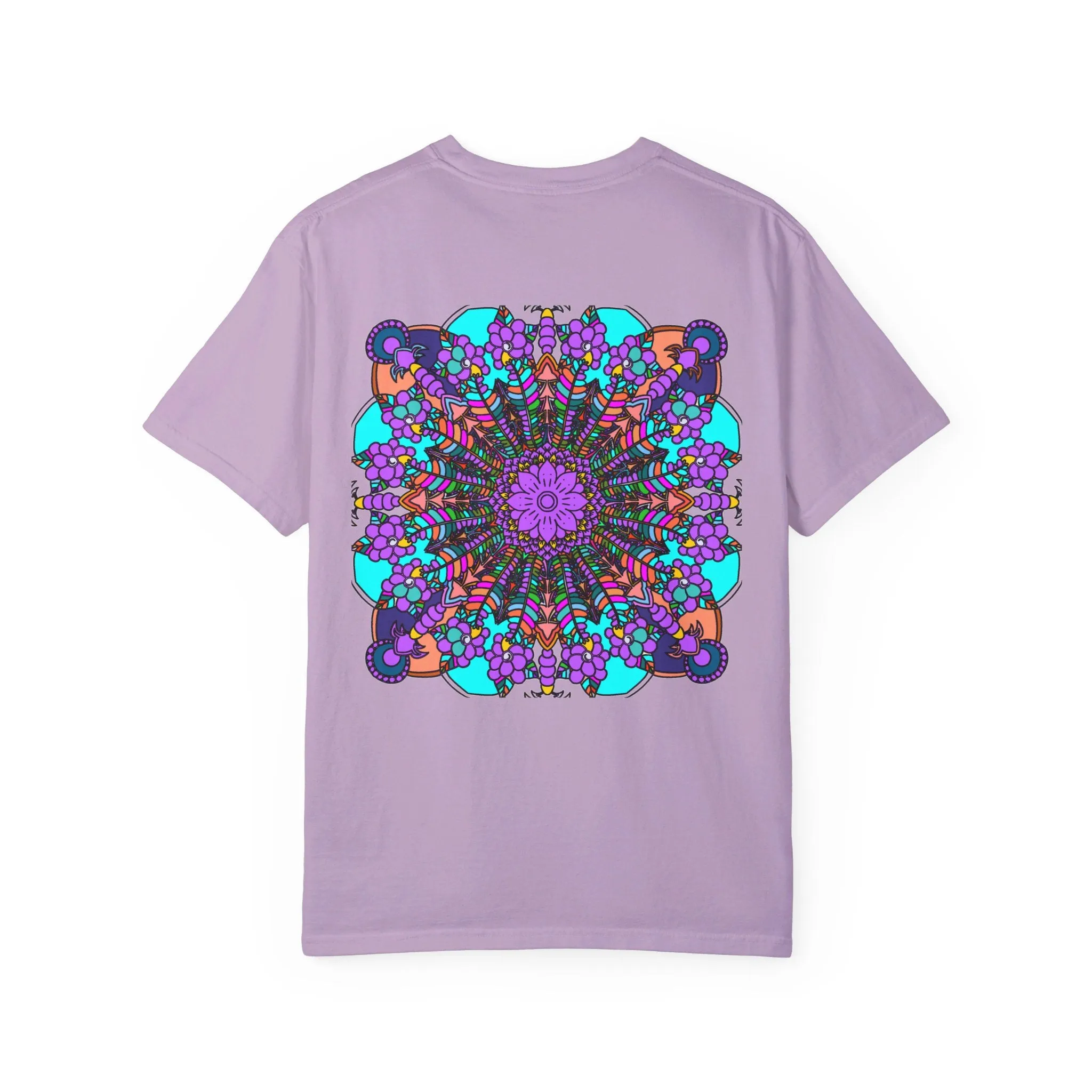 Handmade Mandala Design T-Shirt - 100% Ring-Spun Cotton