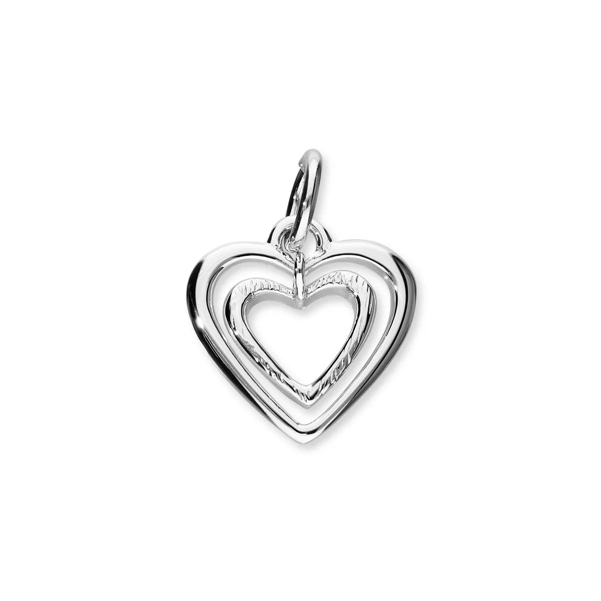 Hearts Silver Charm C313