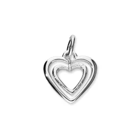 Hearts Silver Charm C313