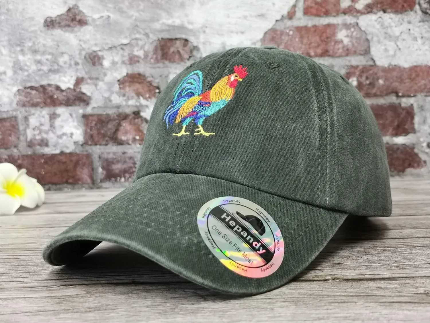 Hepandy Embroidered Rooster Hats