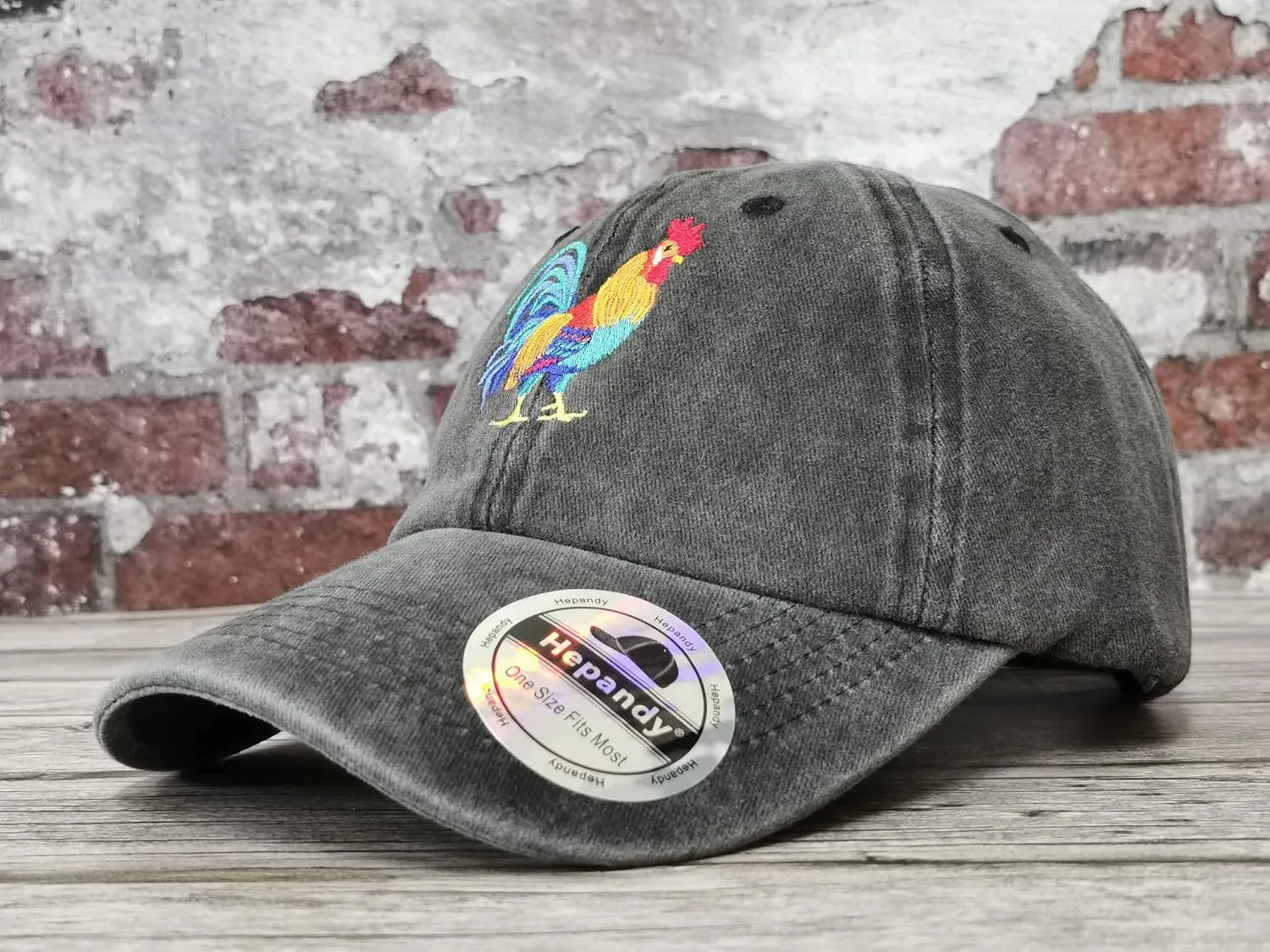 Hepandy Embroidered Rooster Hats