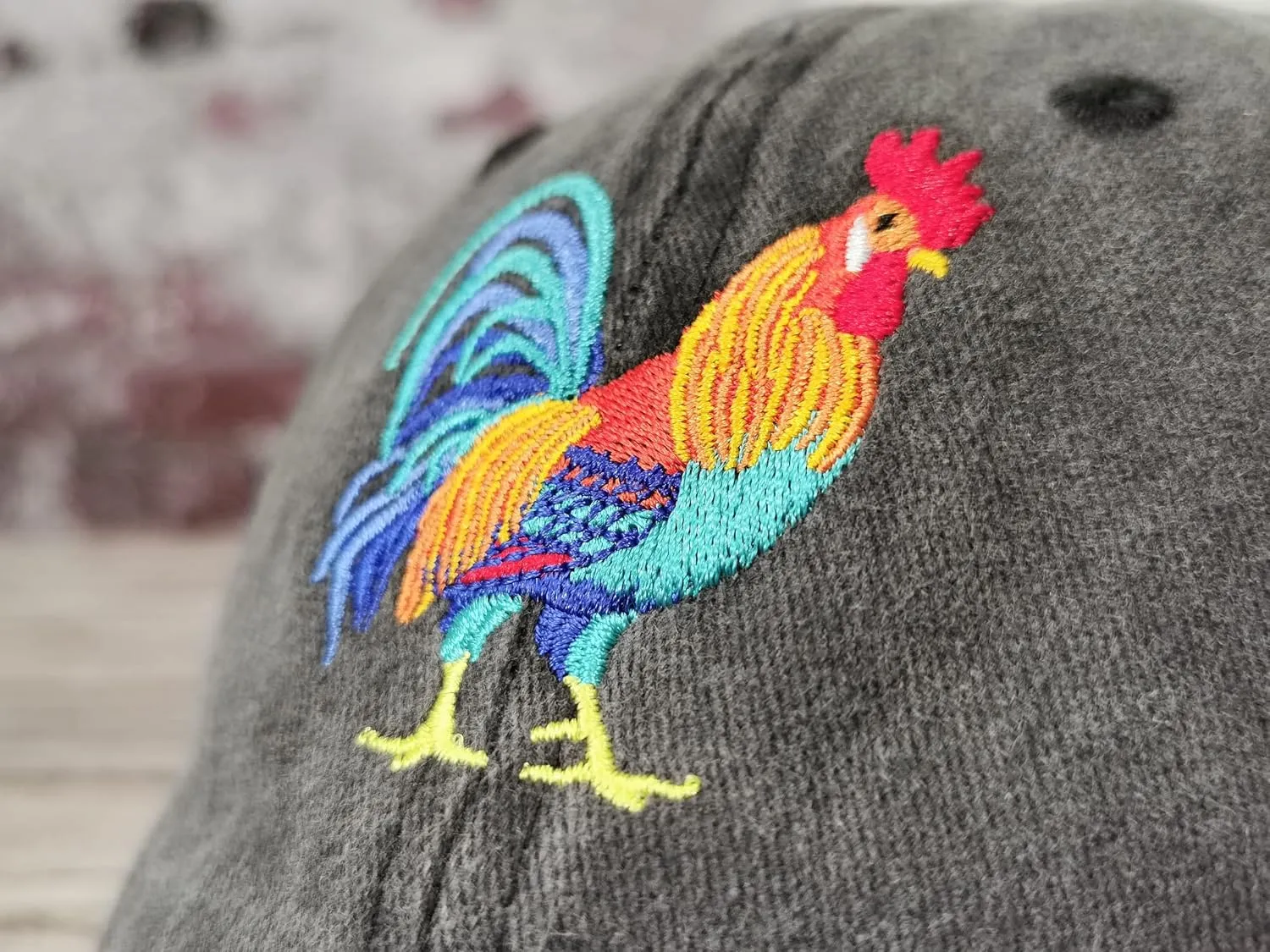Hepandy Embroidered Rooster Hats
