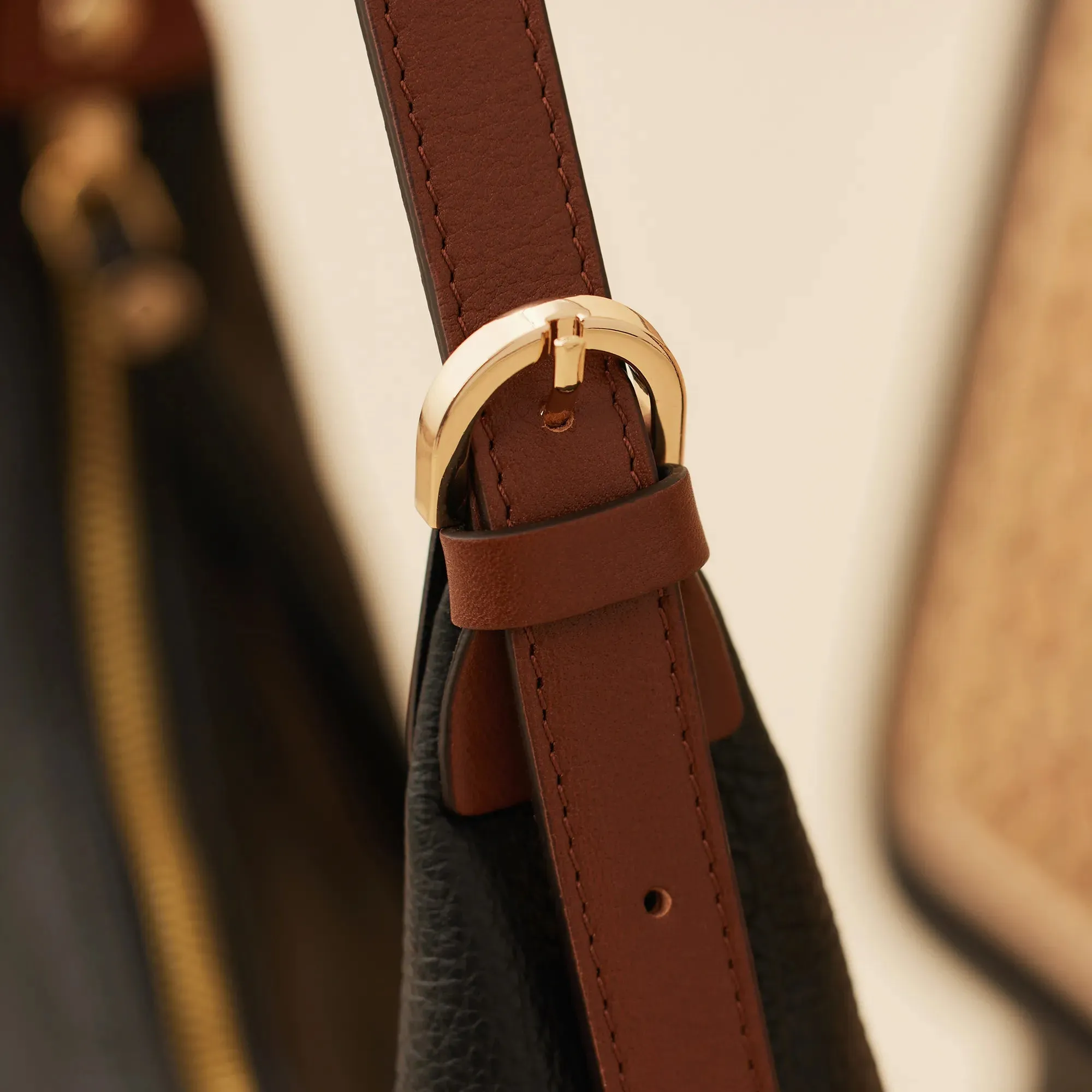 Honoré Muriel black calfskin leather shoulder bag