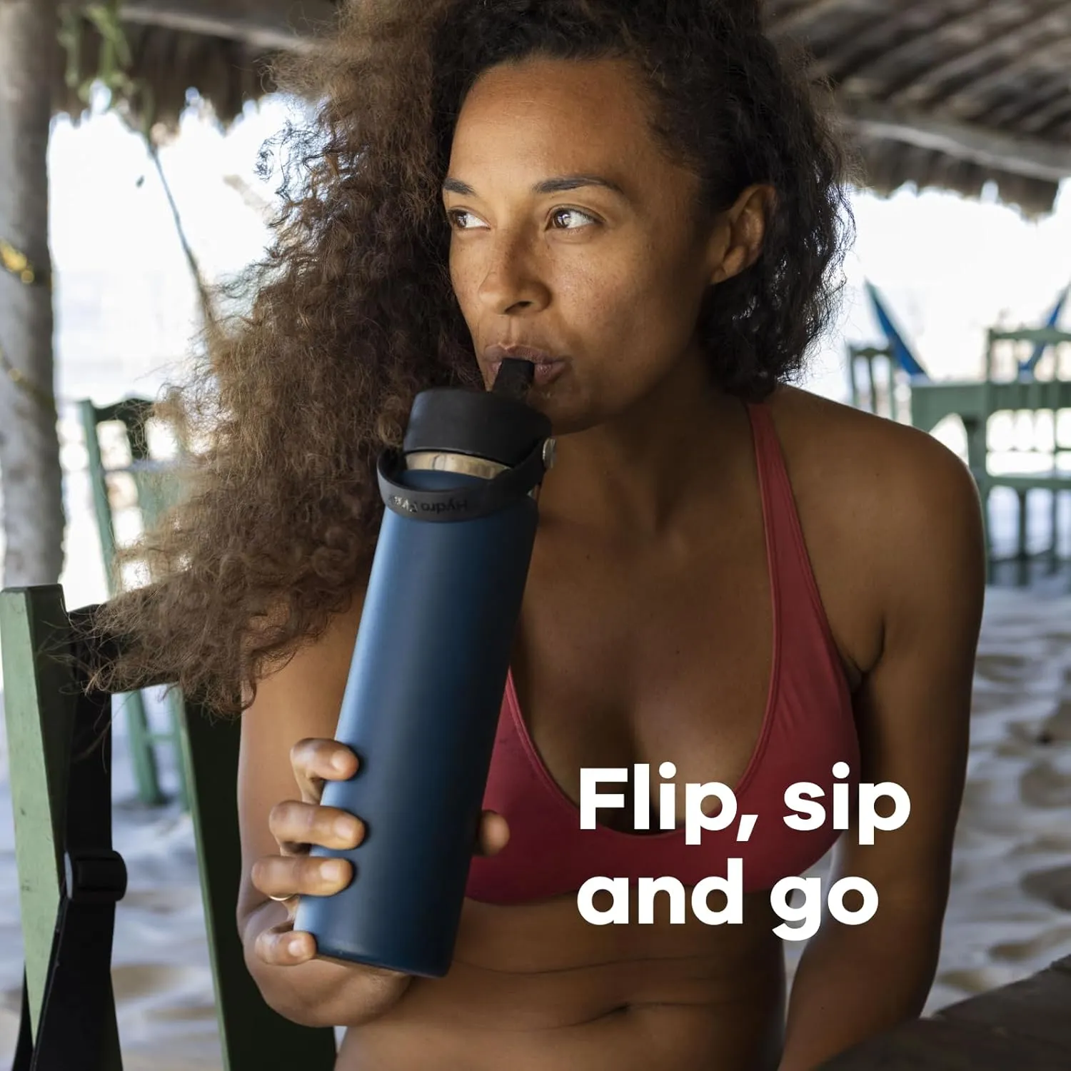 Hydro Flask Wide Flex Straw Cap Fir 32 Oz