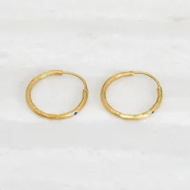 ISHKAR Lapis Lazuli Hoops in Gold