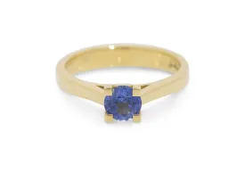 J2916 Sapphire Engagement Ring, Yellow Gold