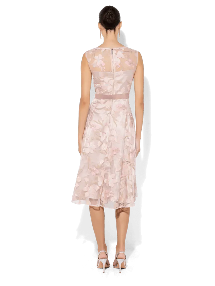 Jean Petal Embroidered Dress