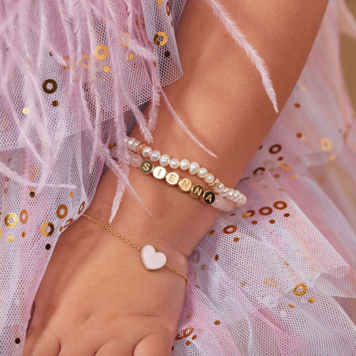 Kids Heart Enamel Bracelet