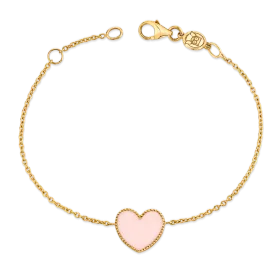 Kids Heart Enamel Bracelet