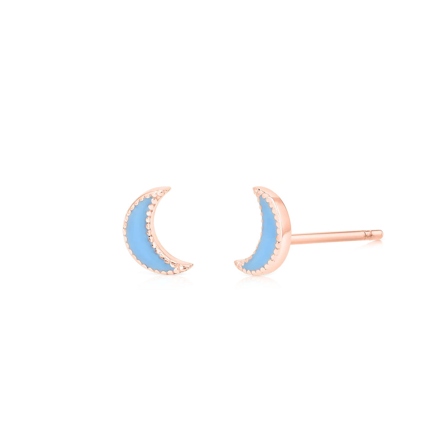 Kids Moon Enamel Earrings