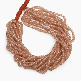 Light Champagne Faceted Cubic Zirconia Beads- Sold Per Strand