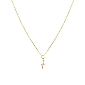 Lightning Necklace | 14k Gold