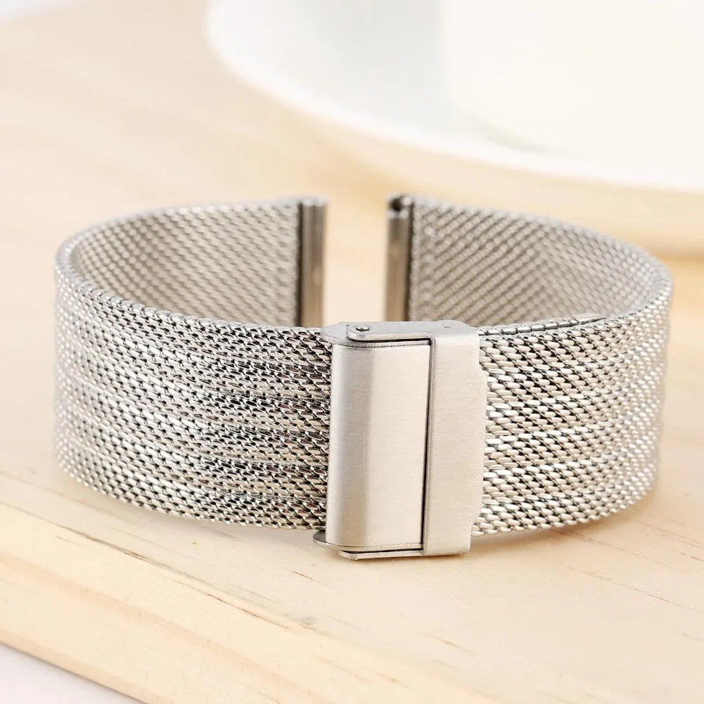 Luigi Stainless Steel Milanese Mesh Watch Strap