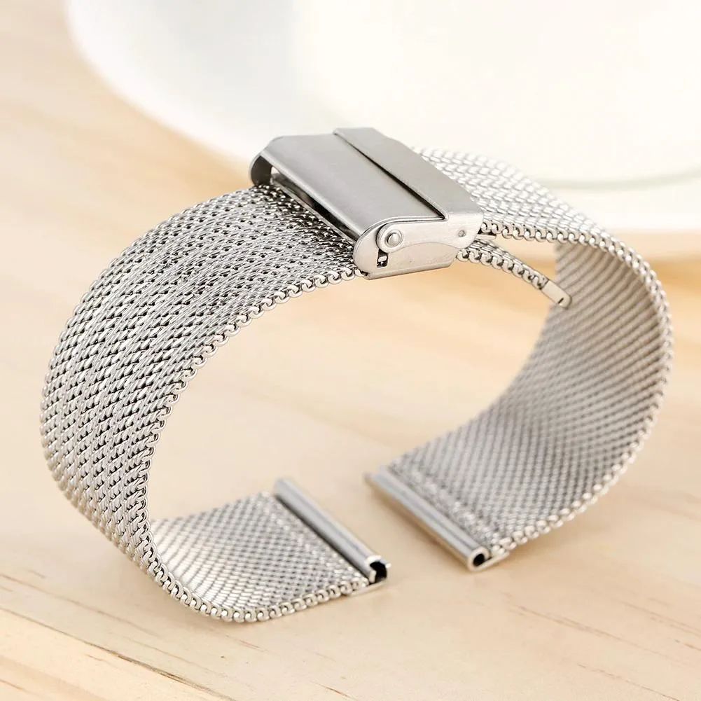 Luigi Stainless Steel Milanese Mesh Watch Strap