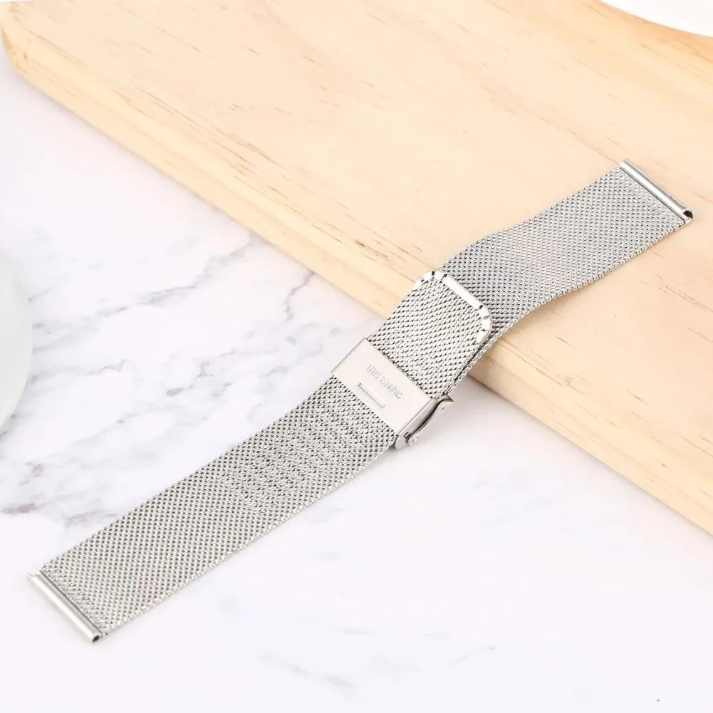 Luigi Stainless Steel Milanese Mesh Watch Strap