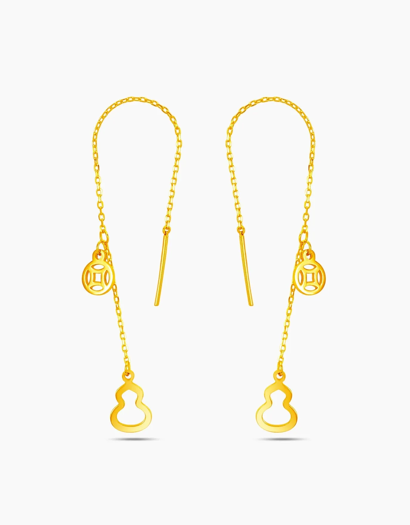 LVC 9IN Hulu 999 Gold Drop Earrings