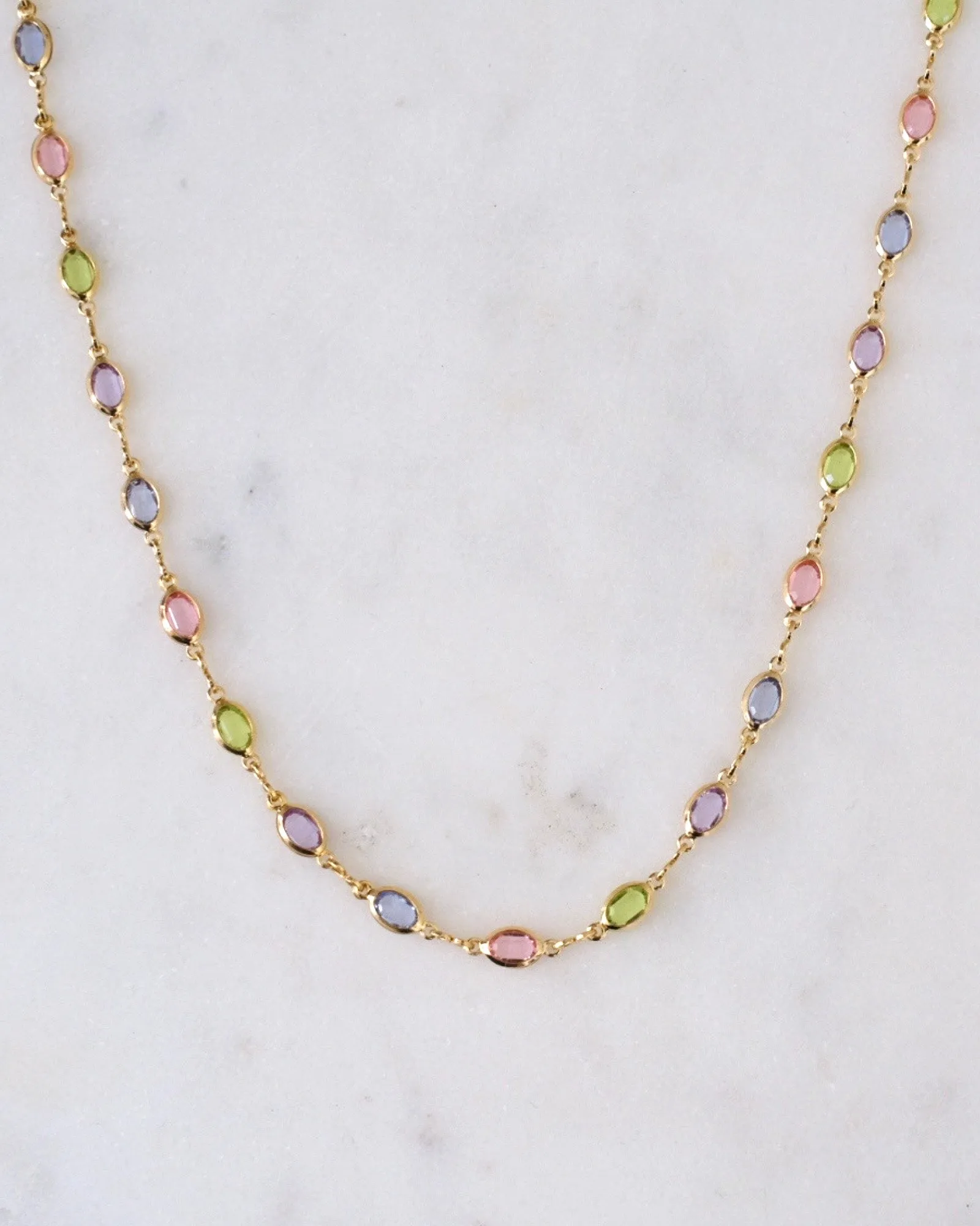 Margaret colourful Gold Necklace