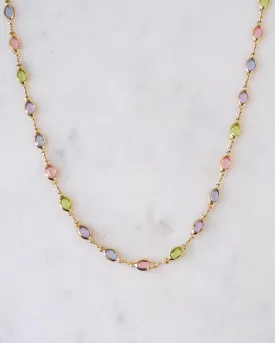 Margaret colourful Gold Necklace