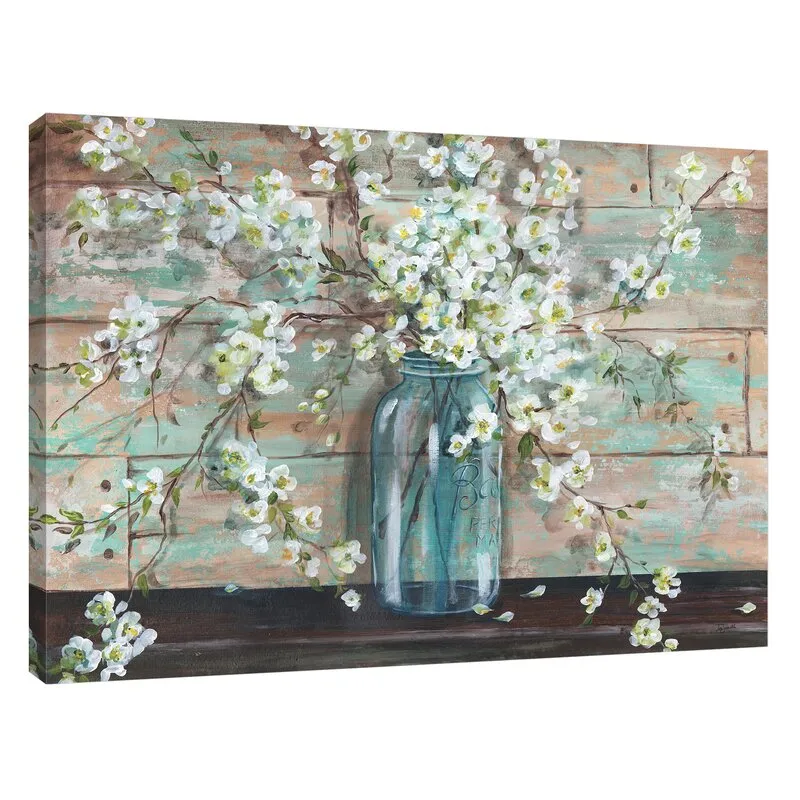 Marle Wrapped Floral/Botanical Horizontal Canvas Print