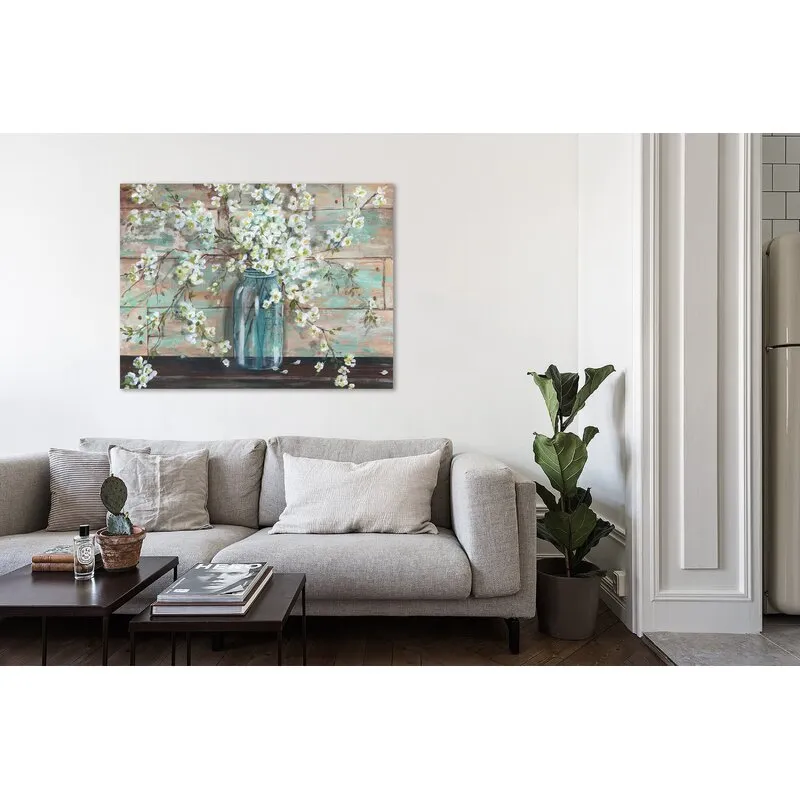 Marle Wrapped Floral/Botanical Horizontal Canvas Print