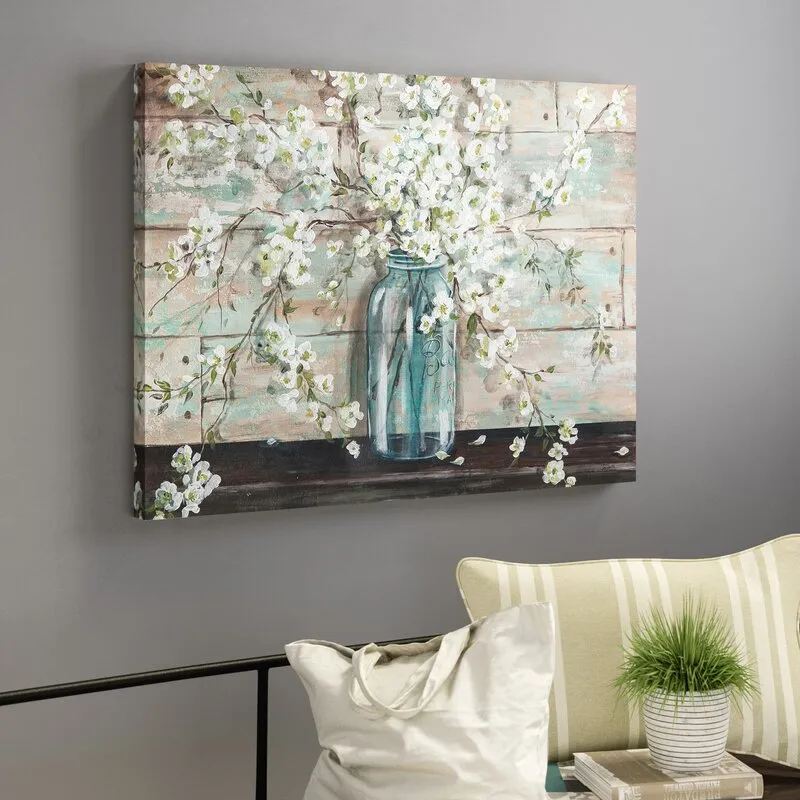 Marle Wrapped Floral/Botanical Horizontal Canvas Print