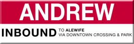 MBTA Red Line Andrew Station Magnet