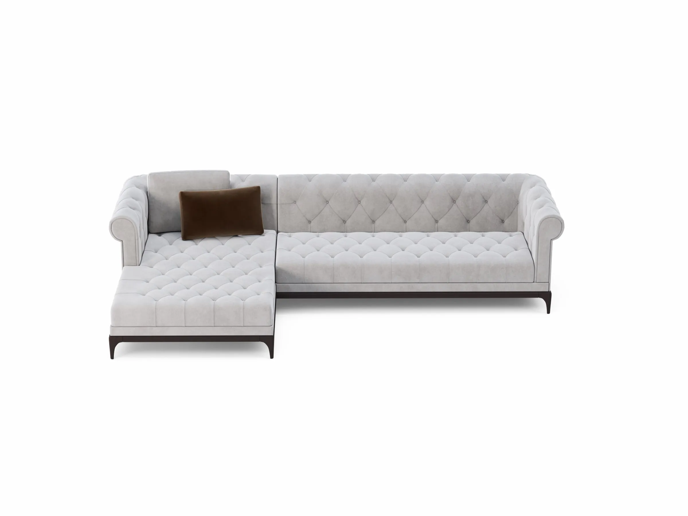 Modern Chester Sectional Chaise  Sofa