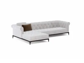 Modern Chester Sectional Chaise  Sofa