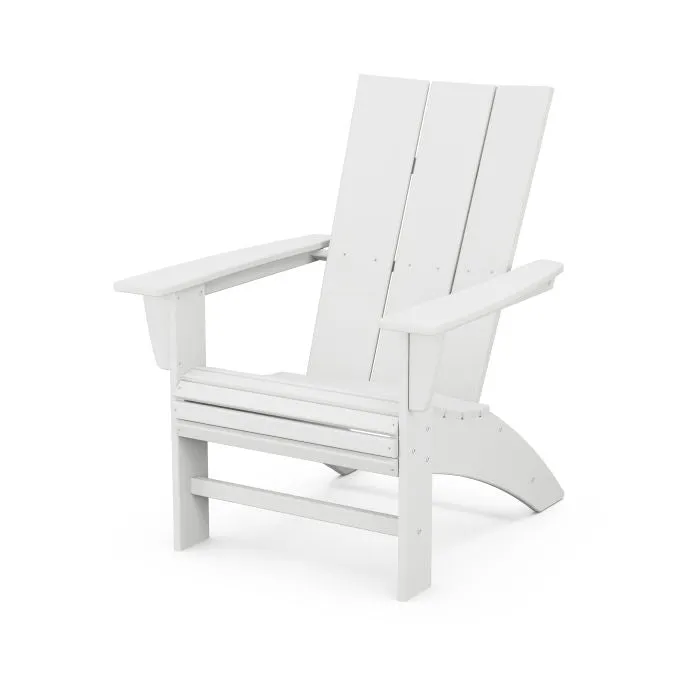 Modern Curveback Adirondack Chair - Black