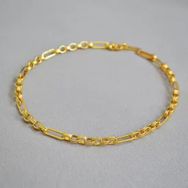 Modern Interlocking Gold Chain Necklace
