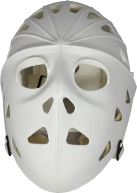 Mylec Adult Street Hockey Goalie Mask - High-Impact - Ventilation Holes   Adjustable Straps (White, Large) - Street Hockey Only,Halloween Mask