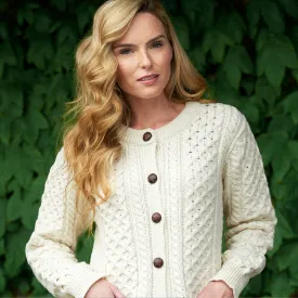 Natural Aran Lumber Cardigan
