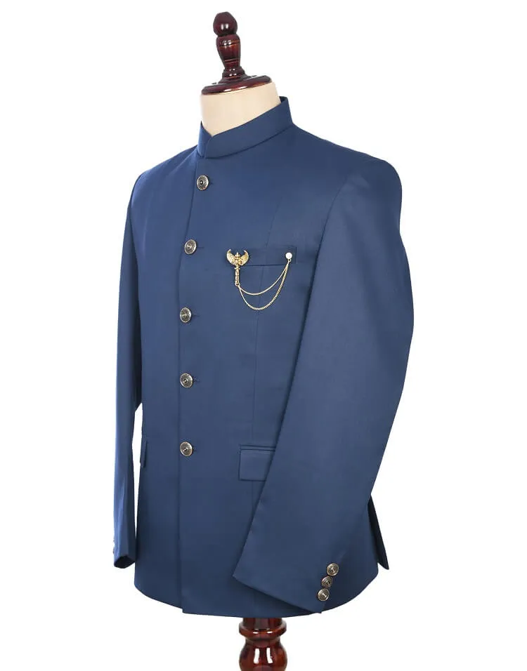 Navy Blue Traditional Jodhpuri Suit
