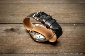One piece Shell Cordovan watch strap. Handmade in Finland, 10-26 mm.