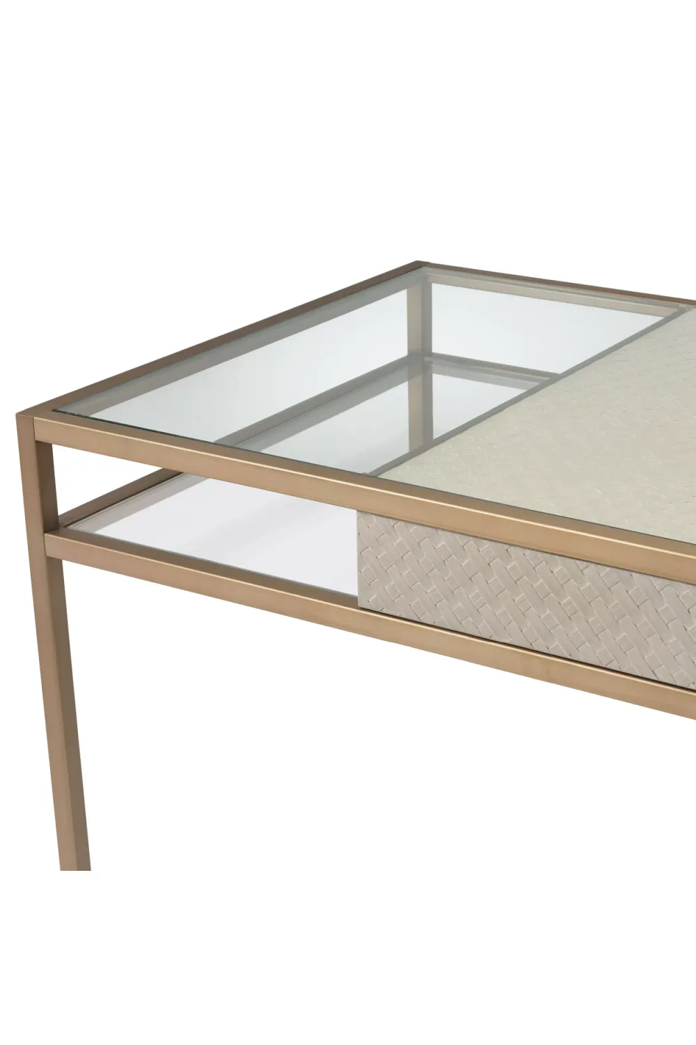 (Open Box) Brass Mid-Century Desk | Eichholtz Napa Valley