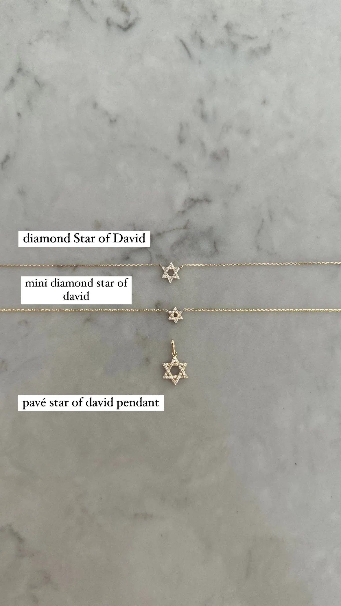 Pavé Diamond Star of David Pendant