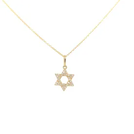 Pavé Diamond Star of David Pendant